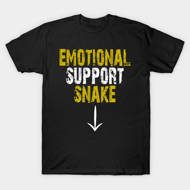 offensive funny emotional support snake T-Shirt by whosfabrice